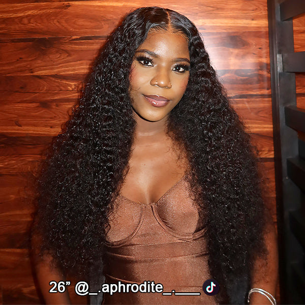 Water Wave Wear Go Wig Pre-cut 7x5 9x6 HD Lace Bleached Knots Wig With Pre-plucked Hairline