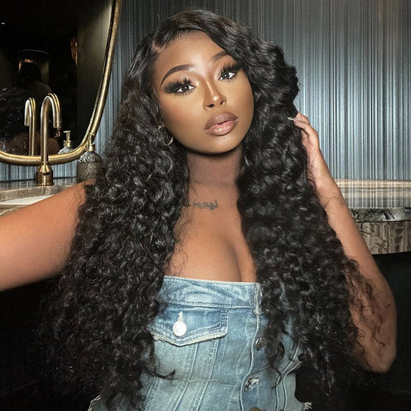 CLEARANCE | Deep Wave 13x6 Lace Frontal Wigs Pre-plucked Hairline With Natural Baby Hair