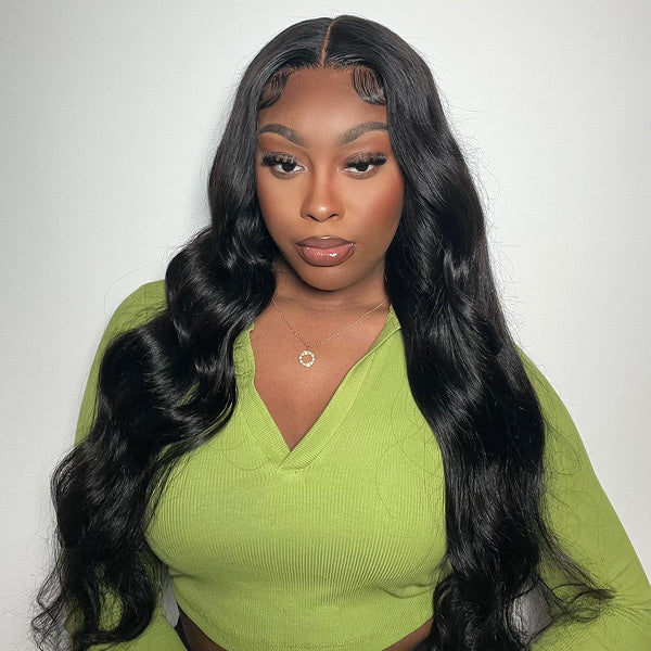 Body Wave Wear Go Glueless Wigs Pre Cut 7x5 HD Lace Human Hair Wigs With Baby Hair