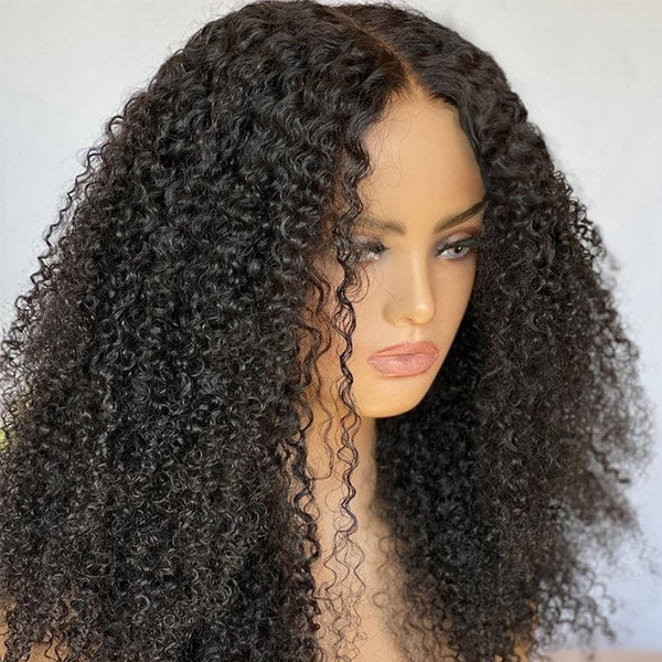Afro Curly Wear Go Wig Pre Cut 7x5 HD Lace 100% Glueless Human Hair