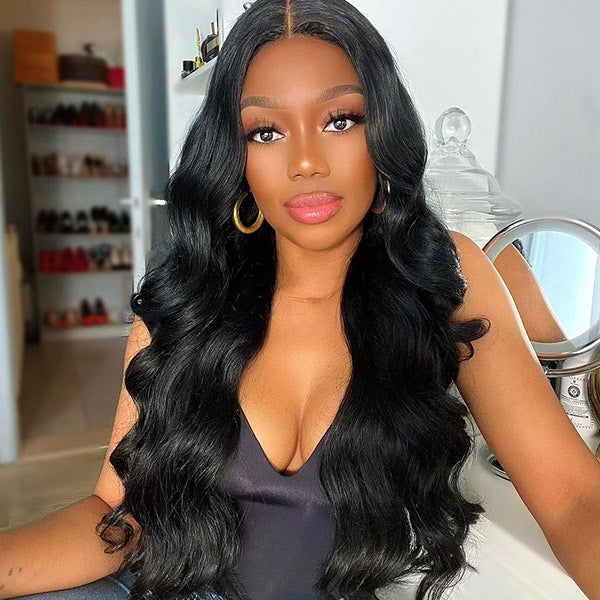 24h Shipping | Body Wave Wear&Go 7x5 Pre Cut HD Lace Closure Glueless Wig Beginner Friendly Bleached Knots