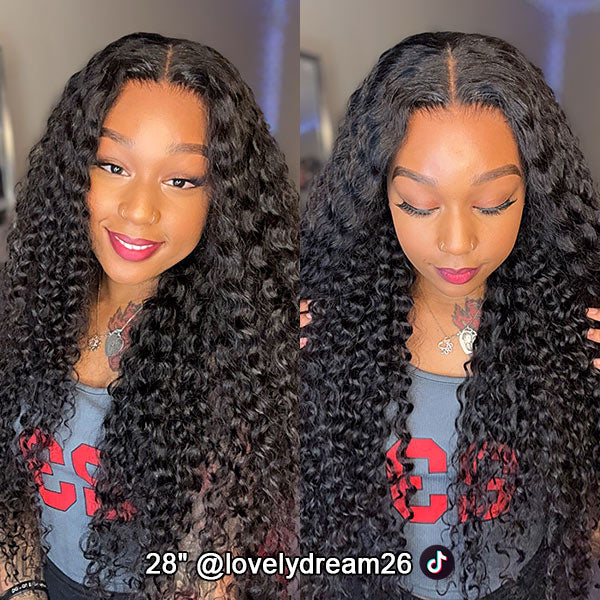 Water Wave Wear Go Wigs 7x5 HD Lace Real Glueless Lace Closure Wigs