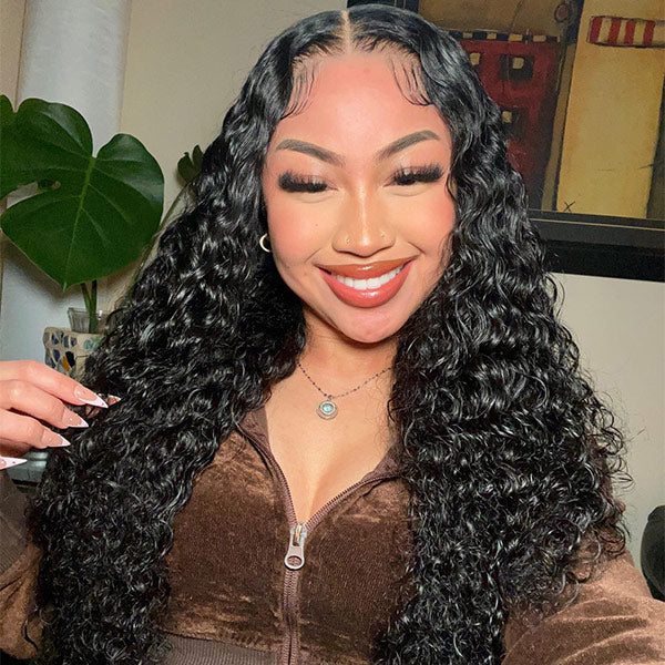 Pre Bleached Plucked Wear Go Glueless Wigs With Natural Hairline Pre Cut Lace 4x4 Lace Closure Wig