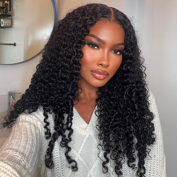 Burmese Curly Wig Bleached Knots Flexible Fit Drawstring 13x4 13x6 HD Lace Front Wear Go Glueless Wig