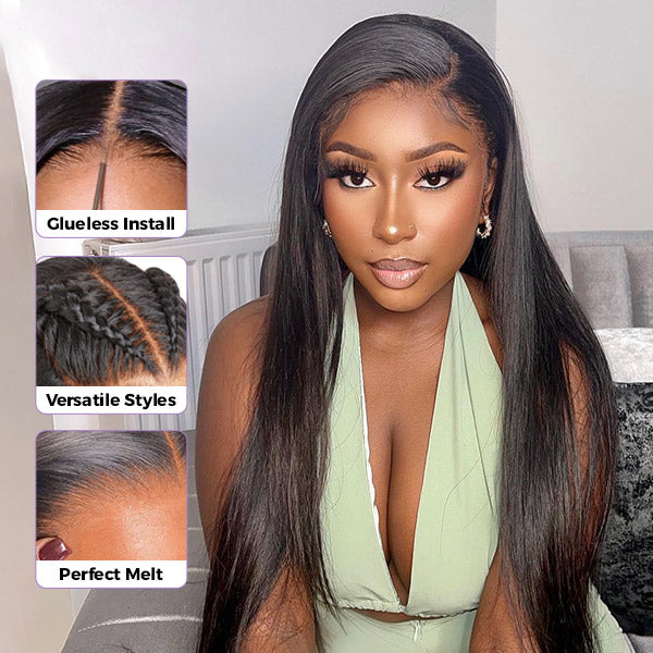 M-cap Body Wave 4/27 Highlight Color Pre Cut 9x6 Lace Wear Go Glueless Wigs Invisible Knots With Pre-Plucked Hairline