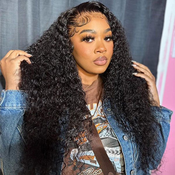Water Wave Wigs 13x4 13x6 HD Lace Frontal Wigs 100% Human Hair Wigs Pre-plucked Hairline