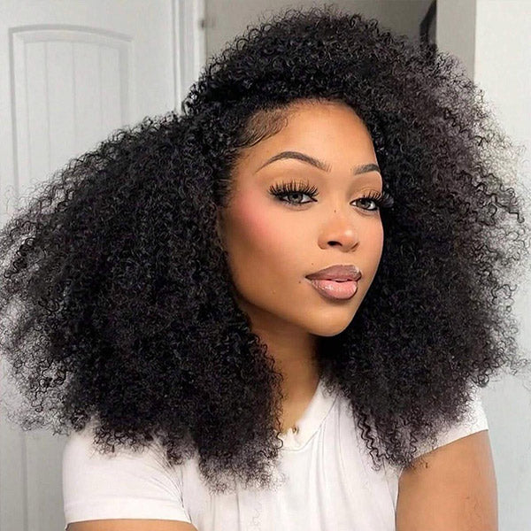 Big Volume Afro Curly Glueless 3-In-1 Wear Go Half Wig For Everyday Glam