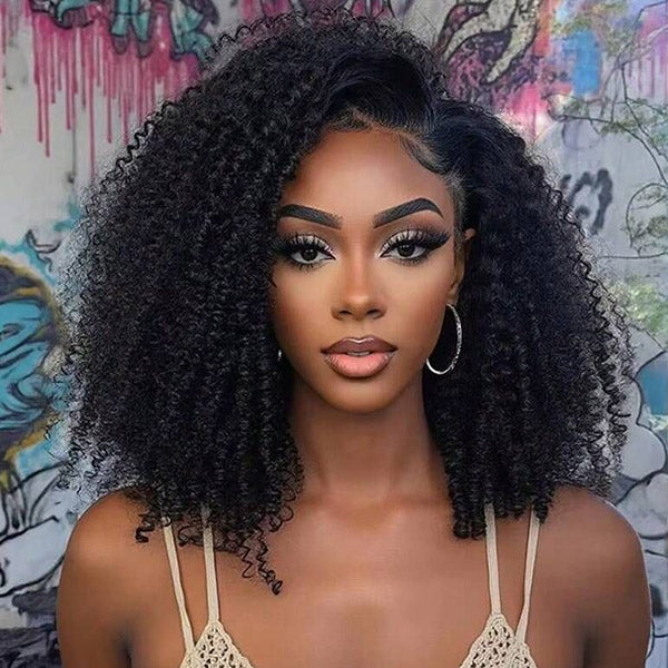 Big Volume Afro Curly Glueless 3-In-1 Wear Go Half Wig For Everyday Glam
