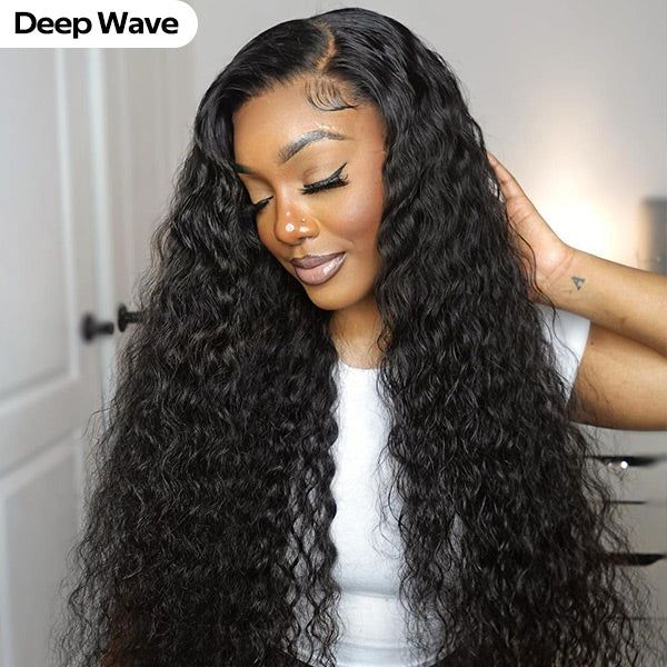 Straight Wavy Curly Pre-cut 7x5 HD Lace Wear Go Glueless Wig Bleached Invisible Knots Beginner Friendly
