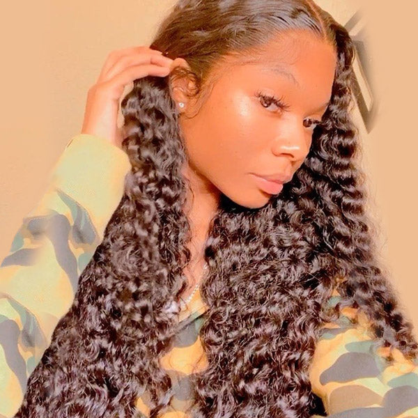 Wear Go Wigs Undetectable 13x6 HD Lace Front Wigs With Elastic Drawstring Glueless Human Hair Wigs Natural Look Beginner Friendly For Women