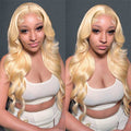 Pre-cut Lace Wig Body Wave Hair 613 Blonde Wear Go Glueless Wig 7x5 Lace Wig Preplucked with Natural Hairline