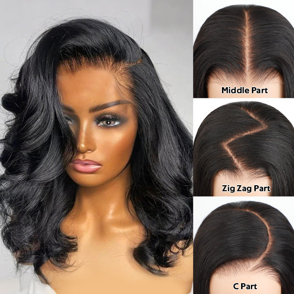 Side Part Pre Style MCap 9x6 HD Lace Body Wave Curls Wig Pre-Everything Lace Frontal Wig Put On and Go Glueless Wig