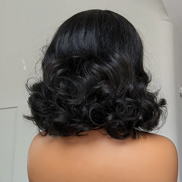 Layered Cut Pre-Styled Wear Go Wigs Pre Cut 13x4 HD Lace Glueless Wig With High Density Bomb Look