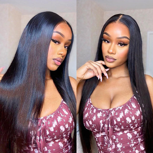 Flash Sale | Silky Straight Easy Wear Go Glueless Wigs Pre Cut 7x5 HD Lace