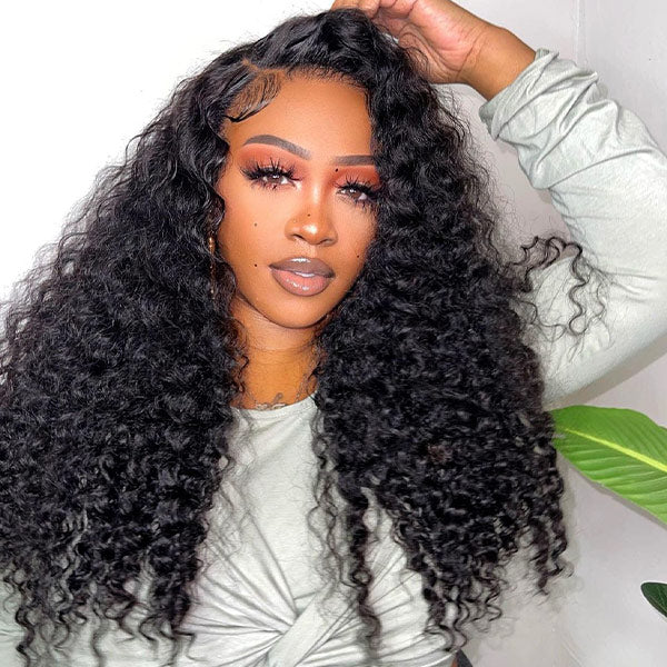 M-Cap Deep Wave Wear Go Glueless Wigs Bleached Knots Pre Cut 9x6 HD Lace Wigs Pre Plucked Hairline