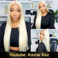 613 Blonde Straight Human Hair Lace Front Wigs 13x4 Invisible Skin Melt Lace Closure Wigs with Baby Hair