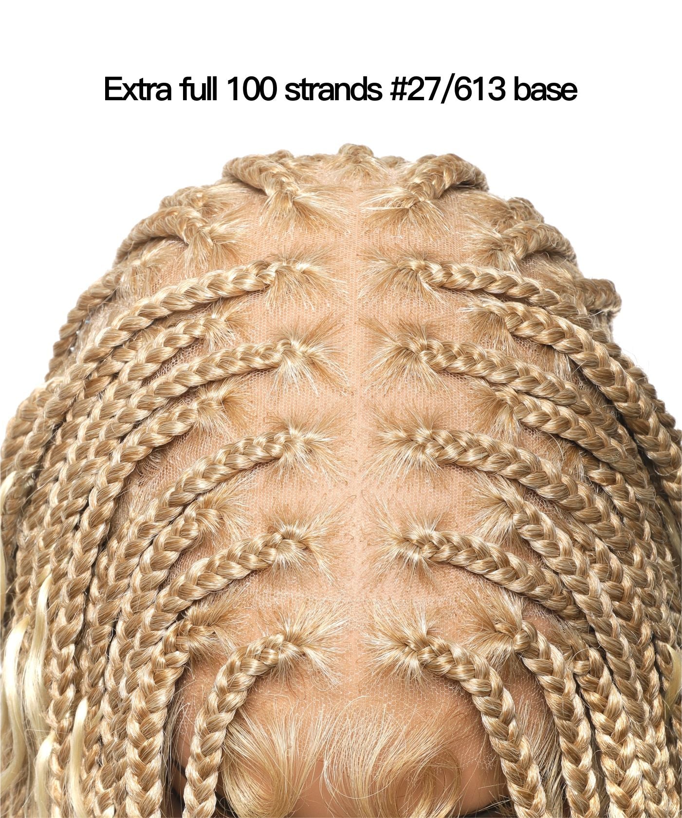 HD Full Lace Human Hair Boho Curls 36" Knotless Boho Box Braided Wig