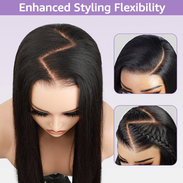 Water Wave Bob Wig 100% Glueless Wear Go Wig Pre-cut 7x5 HD Lace With Elastic Drawstring