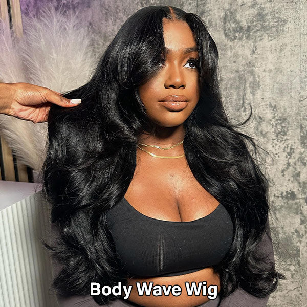 Pre Cut Lace Wear Go Glueless Wigs 4x4 Lace Closure Wigs PrePlucked With Human Hair