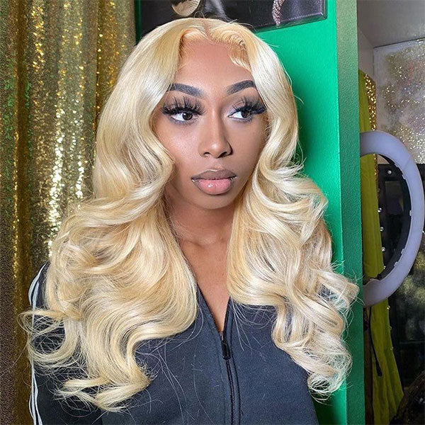 Pre-cut Lace Wig Body Wave Hair 613 Blonde Wear Go Glueless Wig 7x5 Lace Wig Preplucked with Natural Hairline