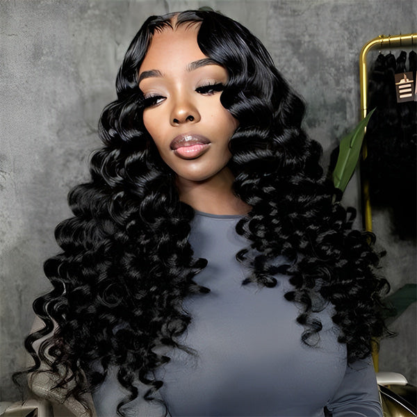 Wand Curl Pre-cut 7x5 HD Lace Bleached Knots Wear Go Glueless Wig Easy Install Beginner Friendly