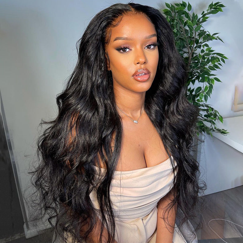 Wear Go Wigs Undetectable 13x6 HD Lace Front Wigs With Elastic Drawstring Glueless Human Hair Wigs Natural Look Beginner Friendly For Women