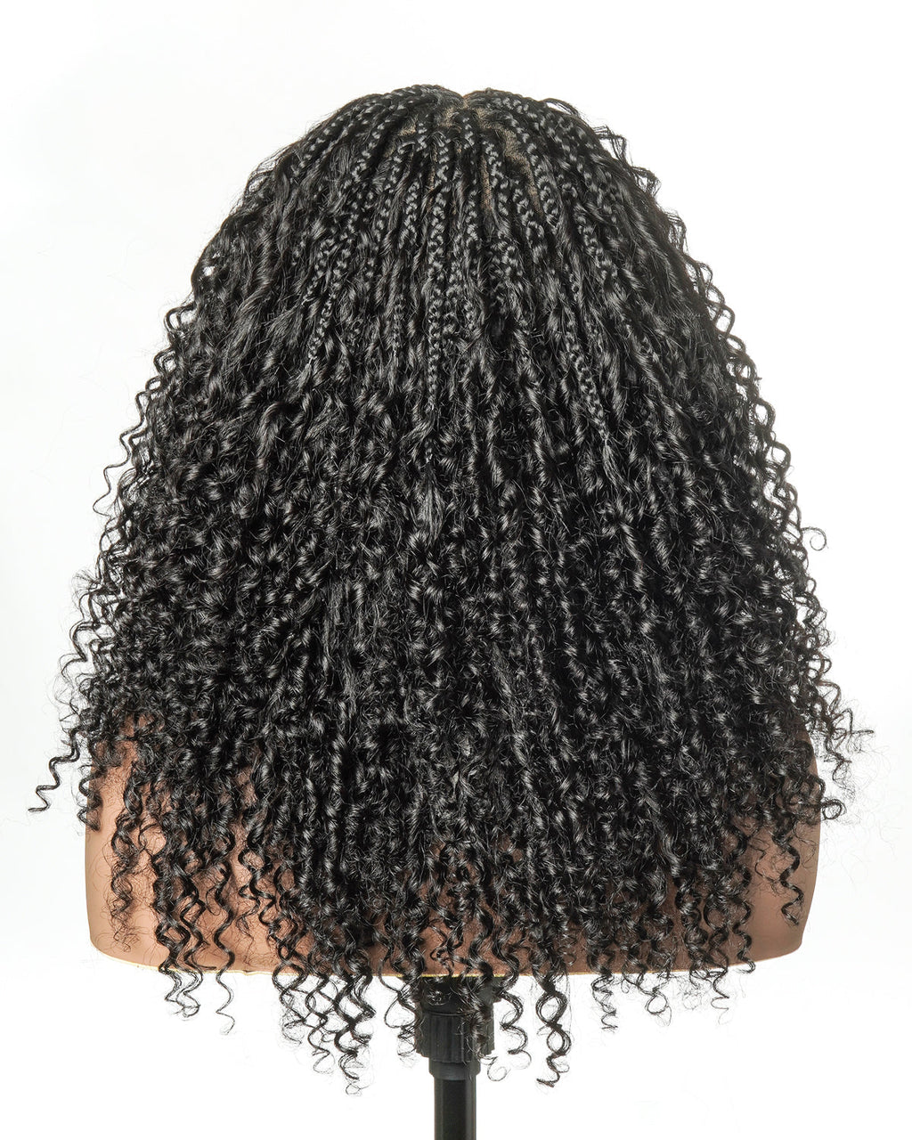 Lulu - Bora Bora Pre Bleached HD Full Lace Human Hair Curly Wave Boho Box Braided Wig