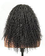 Lulu - Bora Bora Pre Bleached HD Full Lace Human Hair Curly Wave Boho Box Braided Wig