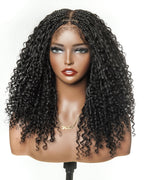 Lulu - Bora Bora Pre Bleached HD Full Lace Human Hair Curly Wave Boho Box Braided Wig