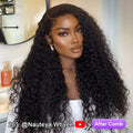 Burmese Curly Wig Bleached Knots Flexible Fit Drawstring 13x4 13x6 HD Lace Front Wear Go Glueless Wig