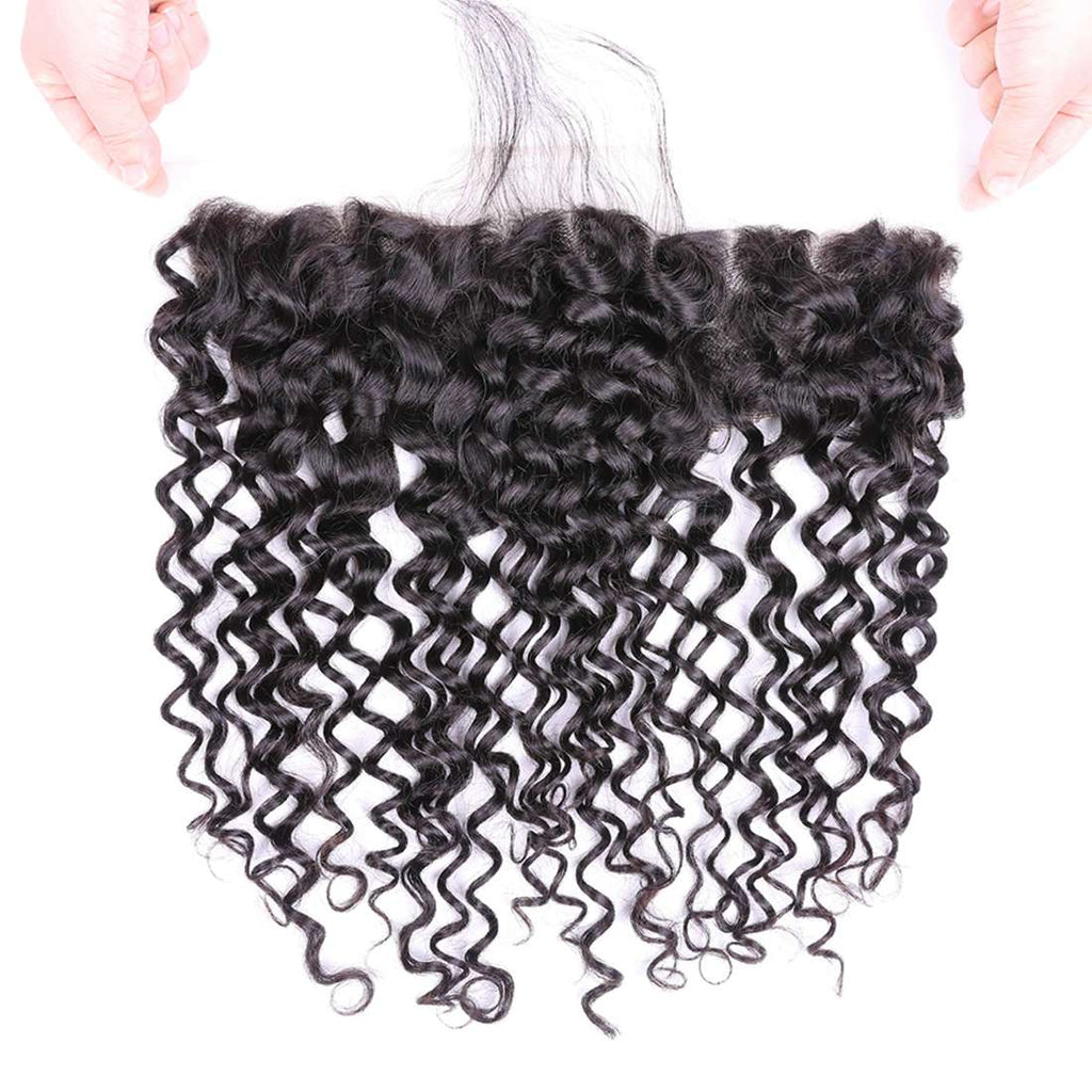 Water Wave 13x4 Lace Frontal Human Virgin Hair