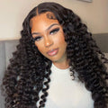 Loose Deep Wear & Go Wigs Loose Curly 7x5 Pre Cut HD Lace Closure Glueless Wigs On Sale