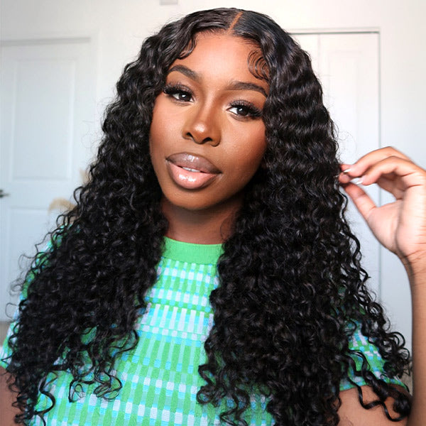 Water Wave Wear Go Wigs 7x5 HD Lace Real Glueless Lace Closure Wigs