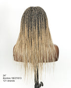 HD Full Lace Knotless Box Braided Wig