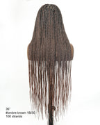 HD Full Lace Knotless Box Braided Wig