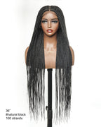 HD Full Lace Knotless Box Braided Wig