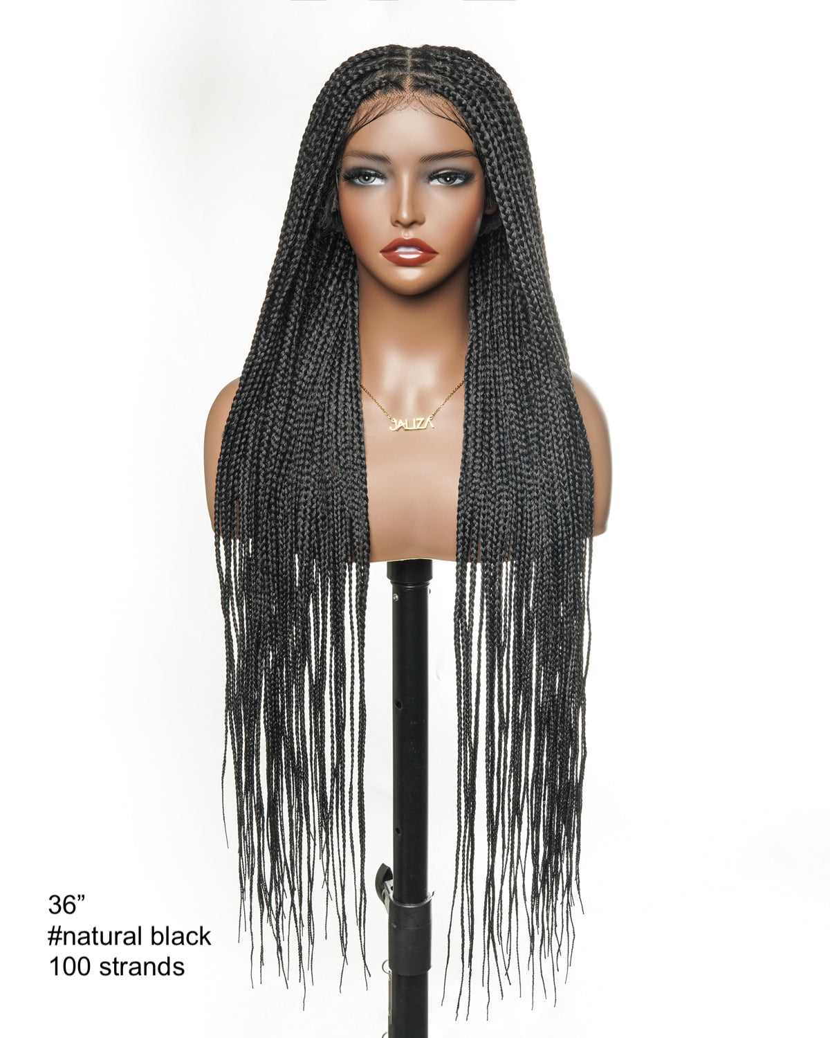 HD Full Lace Knotless Box Braided Wig