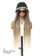 HD Full Lace Knotless Box Braided Wig