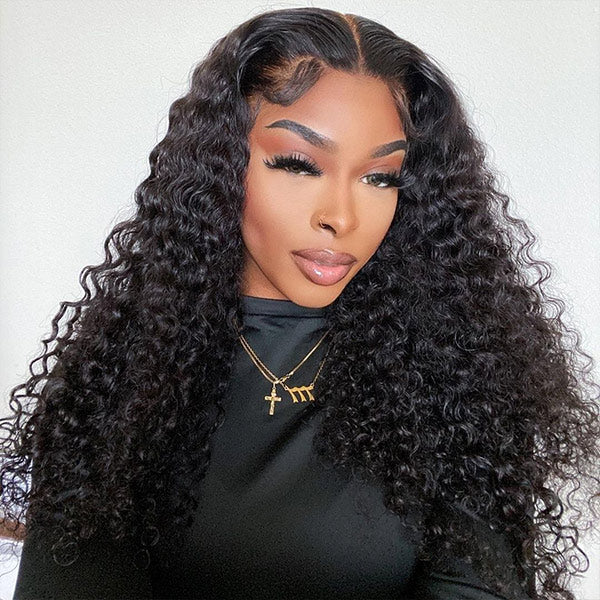 Deep Wave Wear Go Glueless Wigs 7x5 HD Lace Pre Cut Lace Closure Wigs