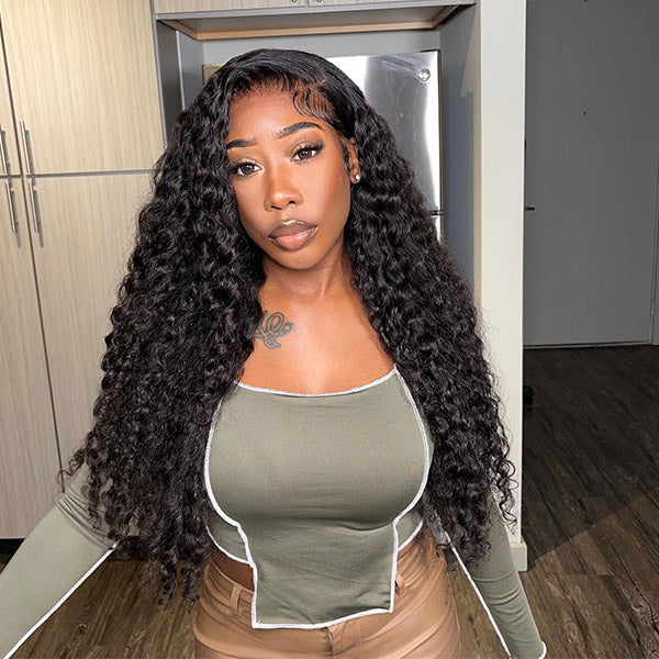 Exclusive Flash | Kinky Curly Hair Pre-Cut 7x5  Lace Wear Go Glueless Wig Bleached Knots Wig