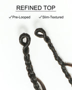 18" Crochet Boho Braids With Bora Bora Human Hair Loose Body Curls In Dark Brown 120 Strands/Pack