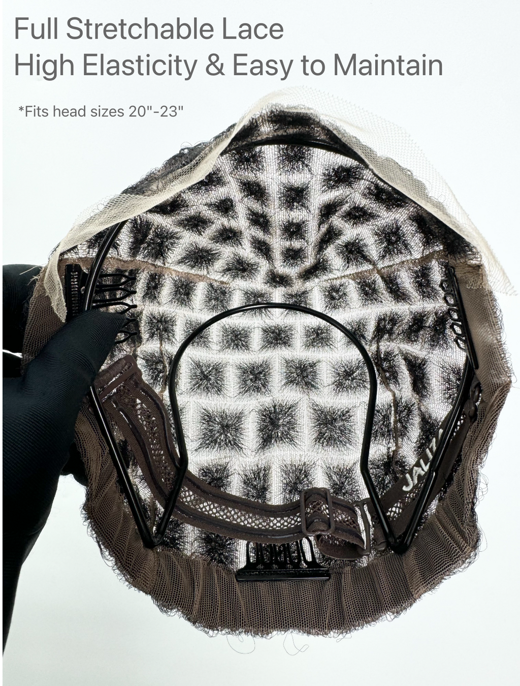 Glueless 16"-24" Pre Cut HD Full Elastic Lace Human Hair Boho Curls Lightweight Ready-To-Go Braided Wig (Lace Not Hand Tied)