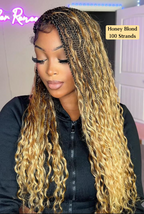 Kiki - 24" HD Full Lace Lightweight Human Hair Curls Boho Box Braided Wig