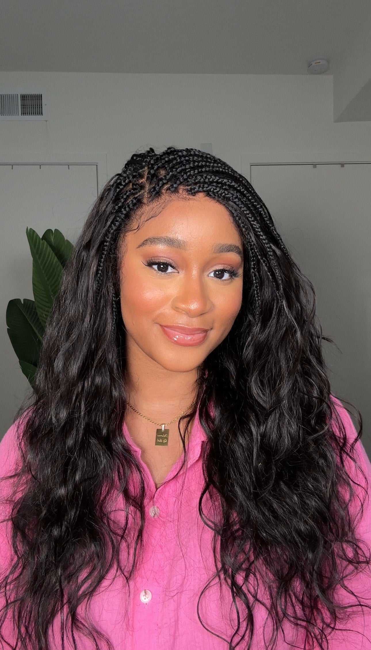 Michelle - Bora Bora Human Hair Body Wave Pre Bleached HD Full Lace Boho Box Braided Wig