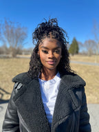 Kiki - 16" Pre Bleached HD Full Lace Human Hair Curls HD Full Lace Knotless Boho Box Braided Wig