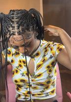 24"  Pre Bleached Human Hair Lace Lightweight Knotless HD Lace Box Braided Wig