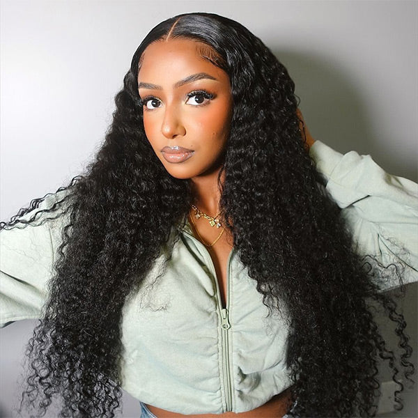 Exclusive Flash | Kinky Curly Hair Pre-Cut 7x5  Lace Wear Go Glueless Wig Bleached Knots Wig