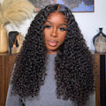 Kinky Curly Wear Go Wig Pre-cut 7x5 HD Lace With Natural Hairline Bleached Knots Wig