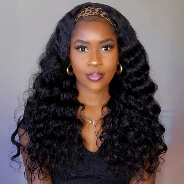 Easy Wear Loose Wave Headband Wig Protective Style For Effortless Bouncy Waves