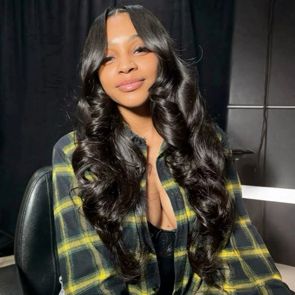 Loose Wave Wear Go Glueless Wig Seamless Blend Pre-cut 7x5 HD Lace